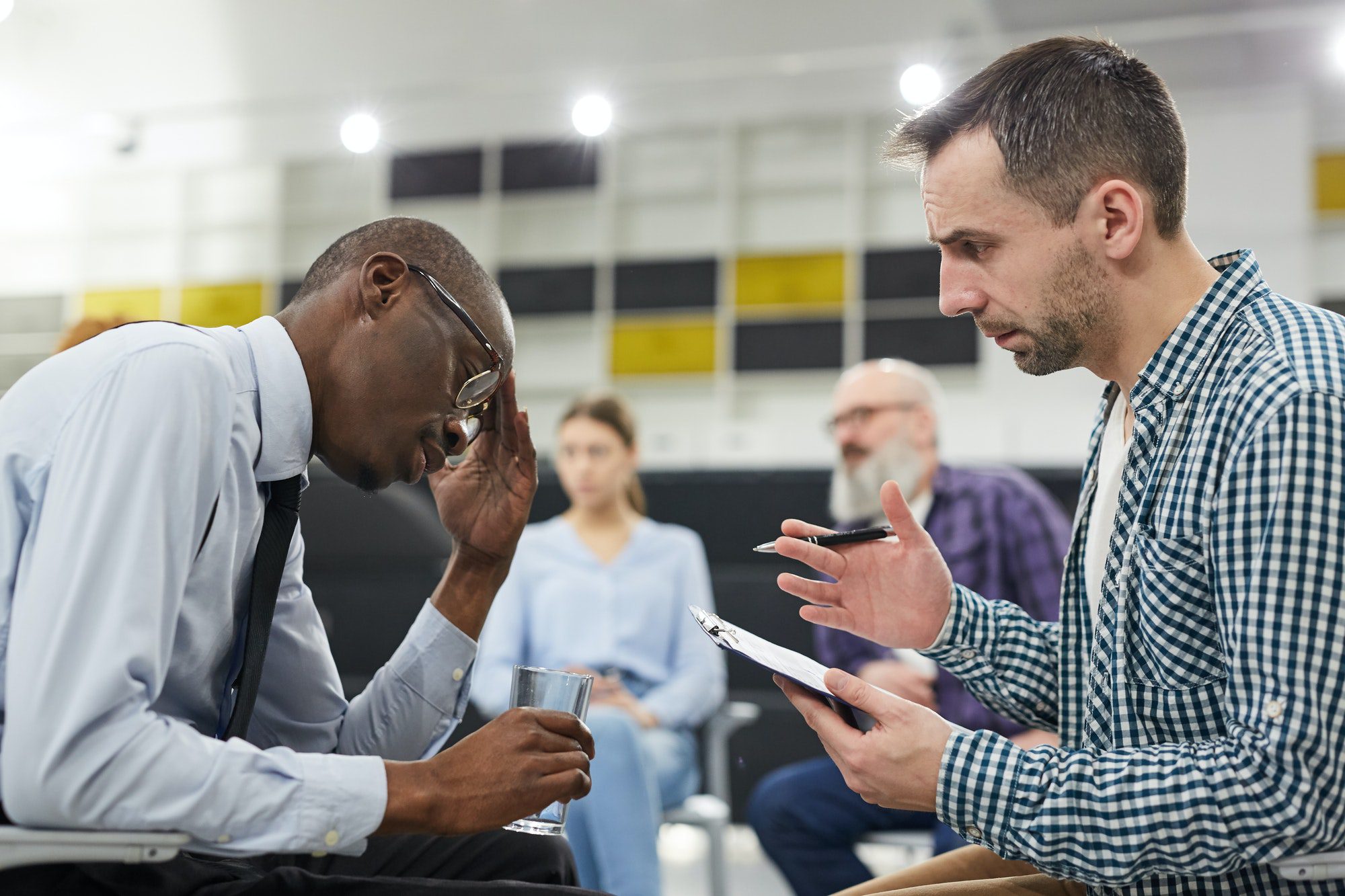 African Man in Mental Health Consultation