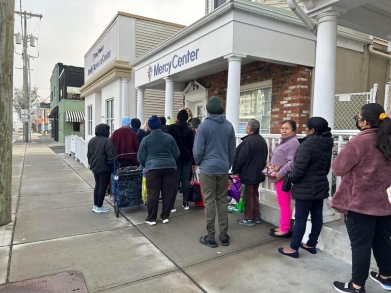 MERCY CENTER'S EASTER FOOD AND CLOTHING DISTRIBUTION